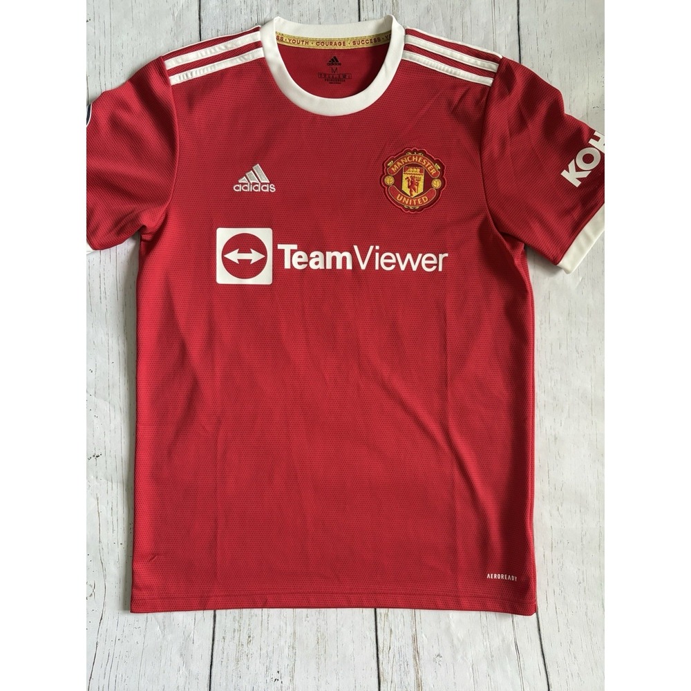 Adidas Manchester United Home Jersey Size Medium Adult Mens Jadon Sancho Player - Picture 1 of 8